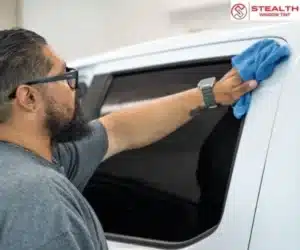 illustrating mobile window tinting in Roseville